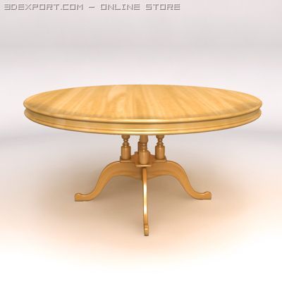 table 001 3D-Modell .c4d .max .obj .3ds .fbx .stl .blend 
