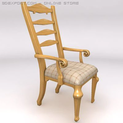 chair 001 3D Model .c4d .max .obj .3ds .fbx .stl .blend 