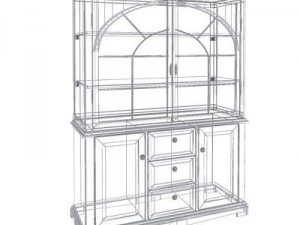 china cabinet 3D Модель