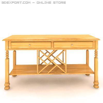buffet 3D Model .c4d .max .obj .3ds .fbx .stl .blend 