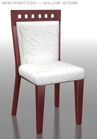 dining chair 3D 模型 .c4d .max .obj .3ds .fbx .stl .blend 