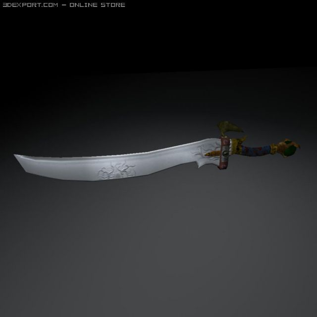 talon sword 3D Model .c4d .max .obj .3ds .fbx .stl .blend 