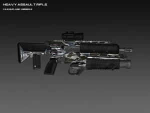 heavy assault rifle 3D Model