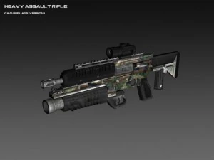 heavy assault rifle 3D Model
