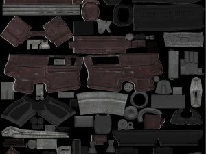 heavy assault rifle 3D Model