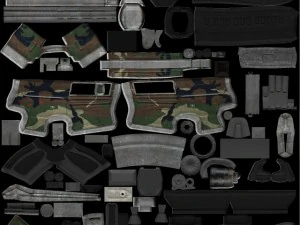 heavy assault rifle 3D Model