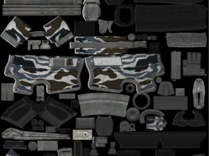 heavy assault rifle 3D Model