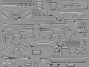 heavy assault rifle 3D Model