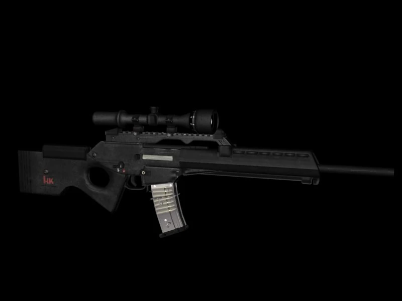 sl8 sniper rifle 3D Model .c4d .max .obj .3ds .fbx .stl .blend