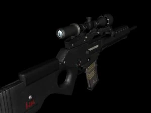 sl8 sniper rifle 3D Model