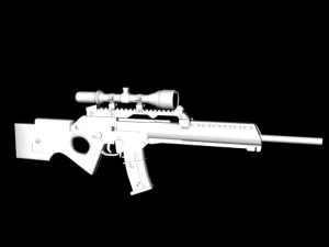 sl8 sniper rifle 3D Model