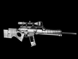 sl8 sniper rifle 3D Model