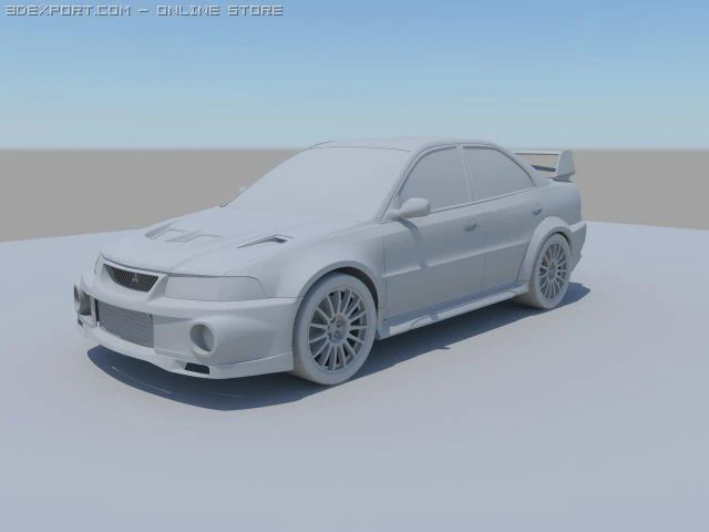 lancer evo 6 3D Model .c4d .max .obj .3ds .fbx .stl .blend 