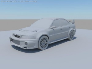 lancer evo 6 3D-Modell