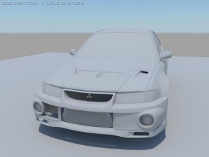 lancer evo 6 Modèle 3D