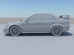 lancer evo 6 Modèle 3D