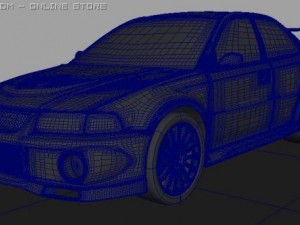 lancer evo 6 Modèle 3D