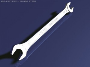 double sided wrench 1213 mm Modèle 3D