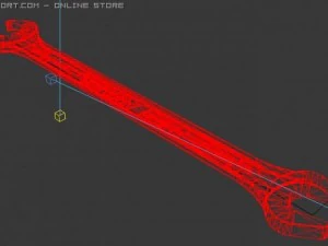 double sided wrench 1213 mm 3D Model