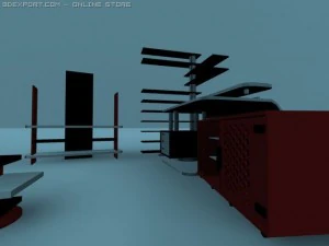 комплект меблів 3D Модель