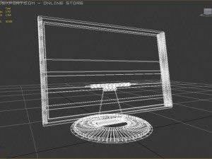 display pc Modello 3D