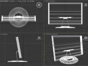 display pc Modello 3D