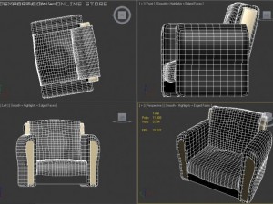 armchair 3D 모델