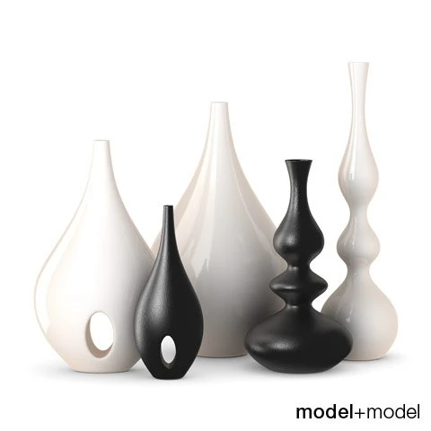 rochebobois minsk  bulb vases 3D Model .c4d .max .obj .3ds .fbx .stl .blend 