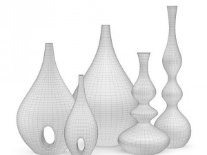 rochebobois minsk  bulb vases 3D Model