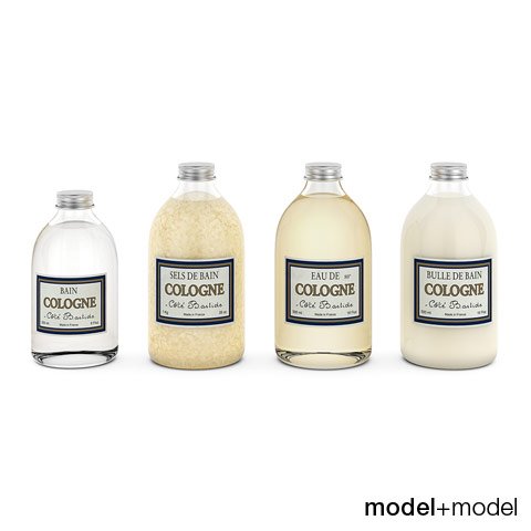cote bastide bath set 3D Model .c4d .max .obj .3ds .fbx .stl .blend 