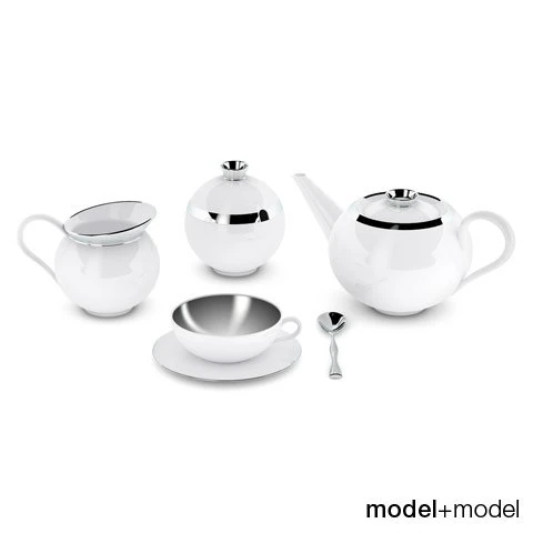 tea set sieger my china treasure 3D Model .c4d .max .obj .3ds .fbx .stl .blend 