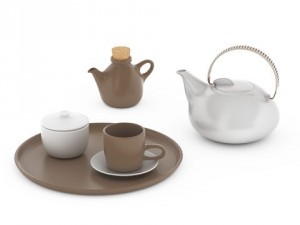 heath ceramics tea set 3D Model