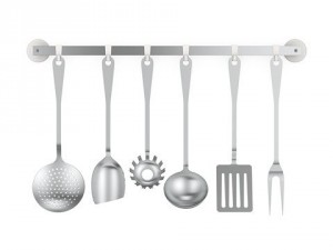 alessi jm19 kitchen cutlery set 3D Model