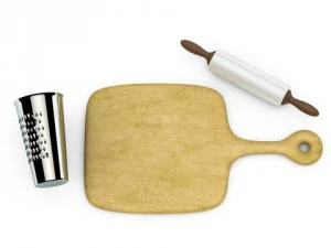 खाना पकाने का सेट 3D मॉडल