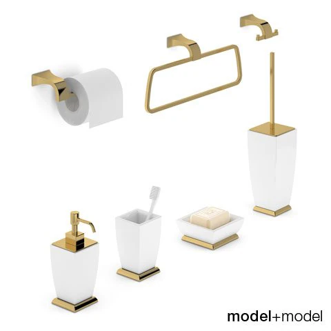 bath accessories gessi mimi 3D Model .c4d .max .obj .3ds .fbx .stl .blend