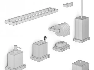 bath accessories newform xsense 3D Model