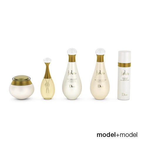 dior j adore perfume set 3D Model .c4d .max .obj .3ds .fbx .stl .blend 