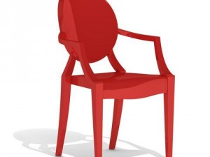 kartell louis ghost armchair 3D-Modell