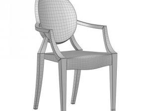 kartell louis ghost armchair 3D-Modell