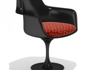 poltrona tulipano knoll Modello 3D