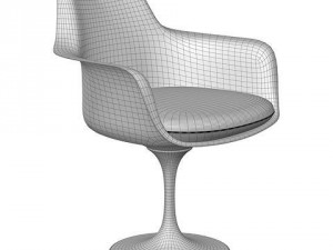 knoll tulip armchair 3D Модель