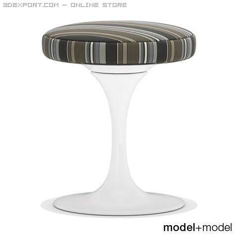 knoll tulip stool 3D Модель .c4d .max .obj .3ds .fbx .stl .blend