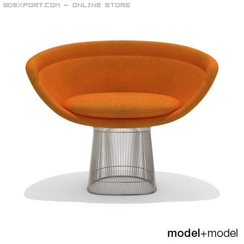 knoll platner lounge chair 3D Model .c4d .max .obj .3ds .fbx .stl .blend 