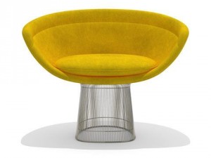 knoll platner lounge chair Modèle 3D