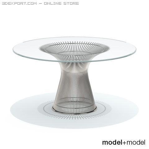 knoll platner dining table 3D 모델 .c4d .max .obj .3ds .fbx .stl .blend 