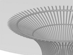 knoll platner dining table 3D 모델