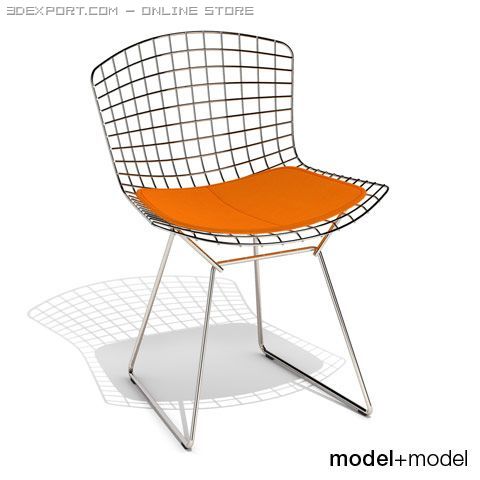 knoll bertoia side chair 3D Model .c4d .max .obj .3ds .fbx .stl .blend 
