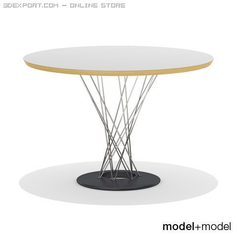 knoll cyclone table 3D Модель .c4d .max .obj .3ds .fbx .stl .blend 