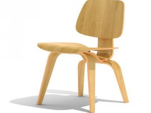 eames dcw dining chair wood 3D Model