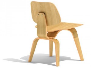 eames dcw dining chair wood Modèle 3D